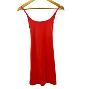 Lou & Grey Red Athletic Dress S Built-In Shorts Shelf‎ Bra Stretch Activewear